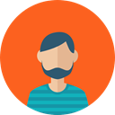 Facial Hair, profile, Beard, people, user, Man, Business, Avatar Tomato icon