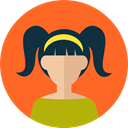 Business, Girl, user, woman, profile, Avatar, people Tomato icon