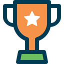Champion, trophy, award, sports, winner, cup MidnightBlue icon