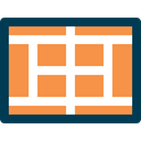 Sportive, Game, Tennis Court, Playground, sports Coral icon
