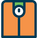fitness, scale, weight Coral icon