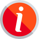 customer service, help, signs, Info, Information OrangeRed icon