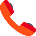 technology, telephone, phone call, Call, phone, Conversation, Telephone Call OrangeRed icon