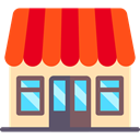 Business, store, Restaurant, Coffee Shop, Shop, buildings OrangeRed icon