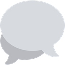 chatting, Speech Balloon, Multimedia, Message, Chat, speech bubble, interface, Conversation Gainsboro icon