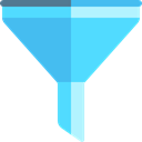Filtering, funnel, Tools And Utensils, Filter, tool Turquoise icon