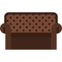 furniture, Household, Elegant, couch Black icon
