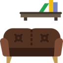 relax, furniture, sofa, Seat, couch, livingroom DarkOliveGreen icon