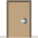 Access, doorway, Exit Door, Door RosyBrown icon