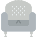 Chair, Seat, Armchair, Comfortable, furniture Silver icon