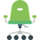 Comfort, Seat, Comfortable, Tools And Utensils, office chair, Chair YellowGreen icon