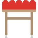 buildings, stool, Chair, furniture, Seat Crimson icon