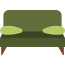 couch, Settee, relax, furniture DarkOliveGreen icon