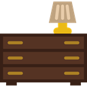 Elegant, Antique, furniture, Chest Of Drawers DarkOliveGreen icon