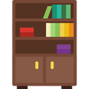 Bookcase, Book, Library, furniture, Bookshelf, storage DarkOliveGreen icon