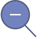 magnifying glass, detective, Tools And Utensils, search, zoom, Zoom out, Loupe LightSlateGray icon
