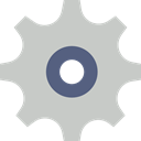 Gear, settings, cogwheel, Tools And Utensils, configuration Silver icon