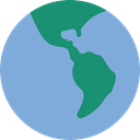 worldwide, Maps And Flags, global, Planet Earth, Geography CornflowerBlue icon