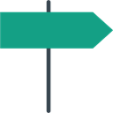 signs, sign, Orientation, Panel, Direction, directional, Road sign DarkCyan icon