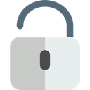 Tools And Utensils, secure, padlock, Unlocked, Lock, security Silver icon