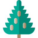 Tree, nature, spruce, Botanical, ecology Teal icon