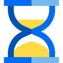 Clock, waiting, time, Hourglass, Tools And Utensils DodgerBlue icon