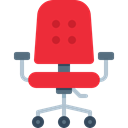 Seat, office chair, Comfort, Tools And Utensils, Comfortable, Chair Crimson icon
