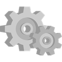 gears, Gear, cogwheel, settings, Tools And Utensils, Cogwheels, configuration DarkGray icon
