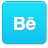 Behance DeepSkyBlue icon