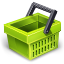 Basket, Empty YellowGreen icon
