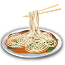 Recipe, Noodle Black icon