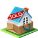 house, sold Black icon