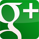 Googleplus, Gloss, green ForestGreen icon