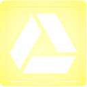 Box, glowing, drive, yellow, light, google PaleGoldenrod icon