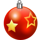 ornament, xmas Firebrick icon