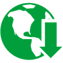 internet, download, manager ForestGreen icon