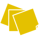 sticky, Note Gold icon