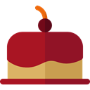 food, sweet, cake, Bakery, Dessert Firebrick icon