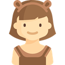 Avatar, user, kid, Child, profile, people, young, Girl Sienna icon