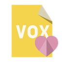 vox, Format, Heart, File SandyBrown icon