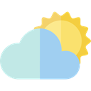 Clouds, Atmospheric, Cloudy, Cloud, weather, sky, Cloud computing PowderBlue icon