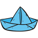Boat, ship, Origami, Paper Boat, paper Black icon