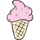 sweet, summer, food, Summertime, Food And Restaurant, Dessert, Ice cream Black icon
