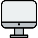 screen, Computer, monitor, technology WhiteSmoke icon