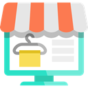 website, Broswer, Commerce And Shopping, shopping cart, online shopping, web page, Multimedia, Business, online shop Gainsboro icon