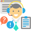 Call, Commerce And Shopping, Telemarketer, people, customer service, technology, Avatar, Headphones, support, Microphone Gainsboro icon