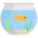 Aquatic, Sea Life, pet, Aquarium, Animals, fish LightBlue icon