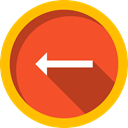 Music And Multimedia, Arrows, Multimedia Option, previous, directional, Back, Direction Tomato icon