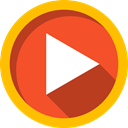 Play button, Arrows, Multimedia, Music And Multimedia, video player, music player, movie, interface, Multimedia Option Tomato icon