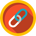 Tools And Utensils, linked, Multimedia, Chain, Link, Connection, Music And Multimedia Firebrick icon